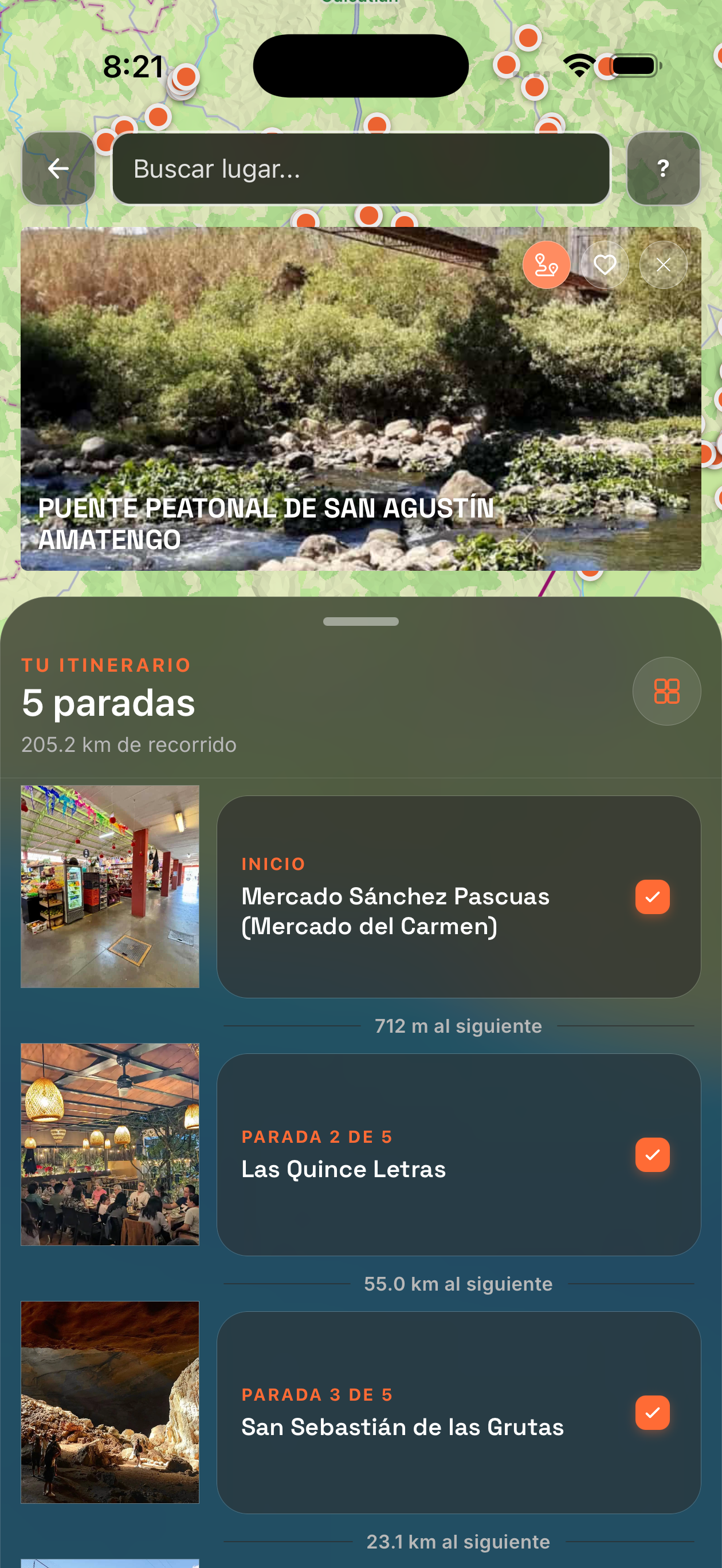 Itinerario de viaje en Oaxaca en la app Eskenda